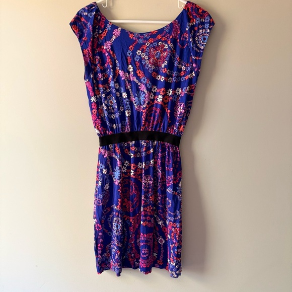 Lilly Pulitzer Women's Size Small Paisley Purple Pink Romper Elastic Waist - Picture 7 of 10